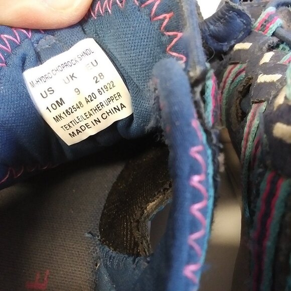 Merrell Kids Sneakers Blue Pink Outdoor Hiking Shoes Waterproof Kids size 10M - Picture 5 of 10